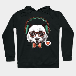 Musically PANDA Funny Teachers Students Valentines day Hoodie